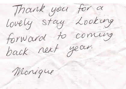 Feedback from Monique